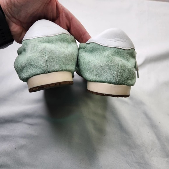 Tory Burch Pastel Green and White Sneakers - Picture 4 of 12